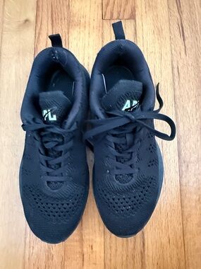 Black Athletic Knit Sneakers APL